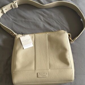 Pom Pom London Cream Shoulder Bag